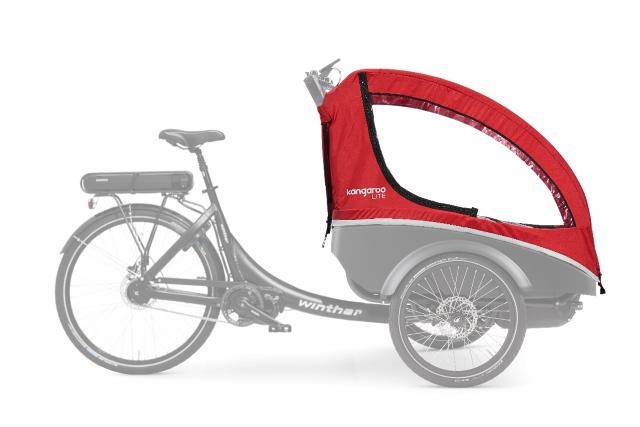 Kangaroo Lite Hood incl. Head Protection Bars - Red