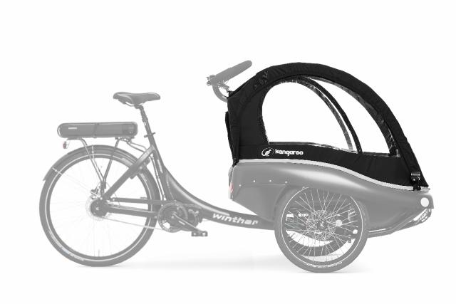 Kangaroo Luxe Hood incl. Head Protection Bars - Black